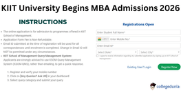 KIIT University Begins MBA Admissions 2026